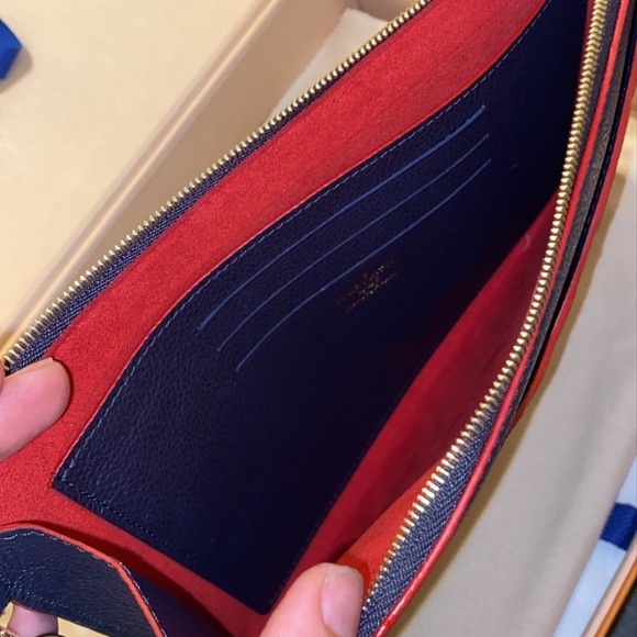 COPY - Louis Vuitton POCHETTE MÉLANIE MM Navy/Red - Picture 3 of 6